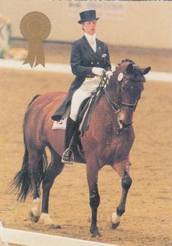 1995 Collect-A-Card Equestrian #268 Anky van Grunsven / Cameleon Bonfire Front
